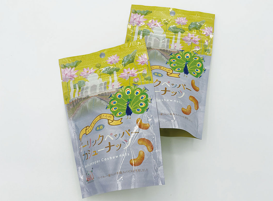 ガーリックペッパーカシューナッツ 裏面パッケージ